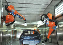 整車(chē)外殼自動(dòng)機(jī)器人噴涂線